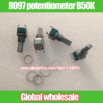 5pcs precision potentiometer R097 sound volume potentiometer B50K / double potentiometer B50K with Bracket handle length 12mm
5pcs precision potentiometer R097 sound volume potentiometer B50K / double potentiometer B50K with Bracket handle length 12mm