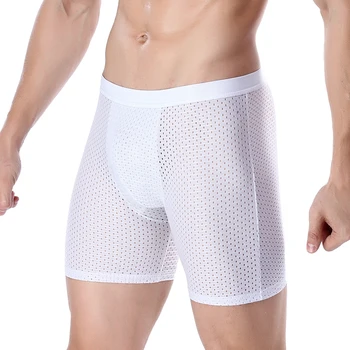 Ice Silk Fitness Long Underwear Comfortable Men Underpants Mesh Sexy Pull Stretch Boxers Sportswear Male Panties
Ice Silk Fitness Long Underwear Comfortable Men Underpants Mesh Sexy Pull Stretch Boxers Sportswear Male Panties