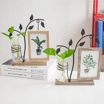Creative ornaments of Scandinavian minimalist wooden vase water iron desktop living room 6 inch photo frame table
Creative ornaments of Scandinavian minimalist wooden vase water iron desktop living room 6 inch photo frame table