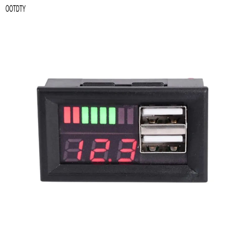 Red LED Digital Display Voltmeter Mini Voltage Meter Battery Tester Panel For DC 12V Cars Motorcycles Vehicles USB 5V2A output
Red LED Digital Display Voltmeter Mini Voltage Meter Battery Tester Panel For DC 12V Cars Motorcycles Vehicles USB 5V2A output