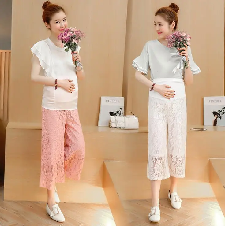 2019 Spring Summer Lace Pregnant Pants Maternity Clothes Pregnant Women Casual wear Trousers Pregnancy Pant Gestante Clothing
2019 Spring Summer Lace Pregnant Pants Maternity Clothes Pregnant Women Casual wear Trousers Pregnancy Pant Gestante Clothing