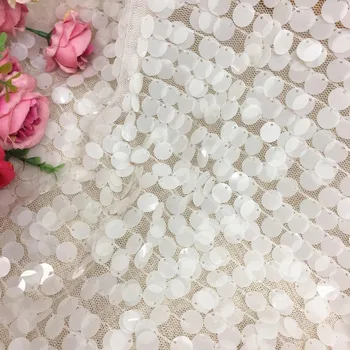 5m/lot 12mm White Round Sequins Fabric Mesh Fabric for Performance Dresses Fahion Clothing Sudio Background Decoration
5m/lot 12mm White Round Sequins Fabric Mesh Fabric for Performance Dresses Fahion Clothing Sudio Background Decoration