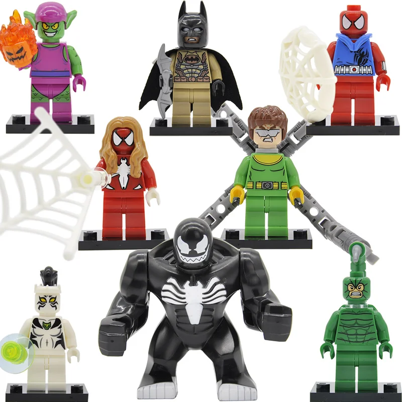 SY632 Spider-Man Scorpion The Amazing Spiderman Woman Legoingly Figure Green Goblin White Tiger Building Blocks Model Toys
SY632 Spider-Man Scorpion The Amazing Spiderman Woman Legoingly Figure Green Goblin White Tiger Building Blocks Model Toys