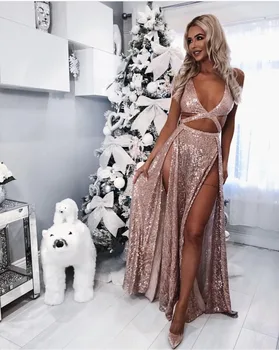 2019 Dress Backless Elegant Celebrity Sleeveless Pink V Neck Women Flash Sequined Night Club Body con Party Dresses Wholesale
2019 Dress Backless Elegant Celebrity Sleeveless Pink V Neck Women Flash Sequined Night Club Body con Party Dresses Wholesale
