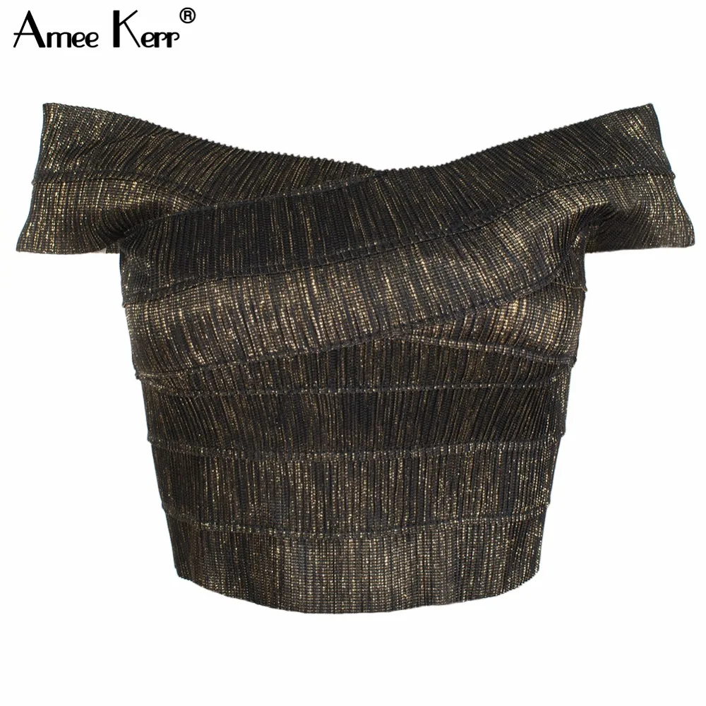 Amee Kerr Slash Neck Sleeveless Black & Gold Spandex Crop Top Zipper Women's Vest Bralet Celeb Top Camis
Amee Kerr Slash Neck Sleeveless Black & Gold Spandex Crop Top Zipper Women's Vest Bralet Celeb Top Camis