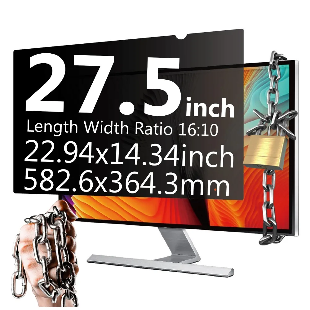 YOSON 27.5 inch Widescreen Universal Privacy Screen Filter Privacy Filter for 16: 10 Screen Protector
YOSON 27.5 inch Widescreen Universal Privacy Screen Filter Privacy Filter for 16: 10 Screen Protector