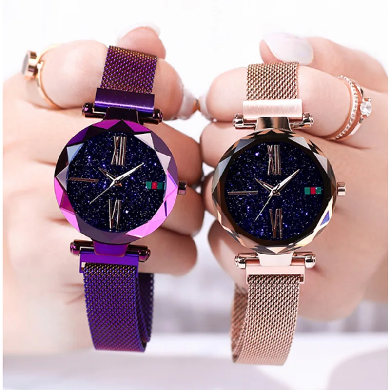 Luxury Rose Gold Women Watch Magnet Starry sky Wrist Watch For Ladies Female Wristwatch Waterproof reloj mujer relogio feminino
Luxury Rose Gold Women Watch Magnet Starry sky Wrist Watch For Ladies Female Wristwatch Waterproof reloj mujer relogio feminino