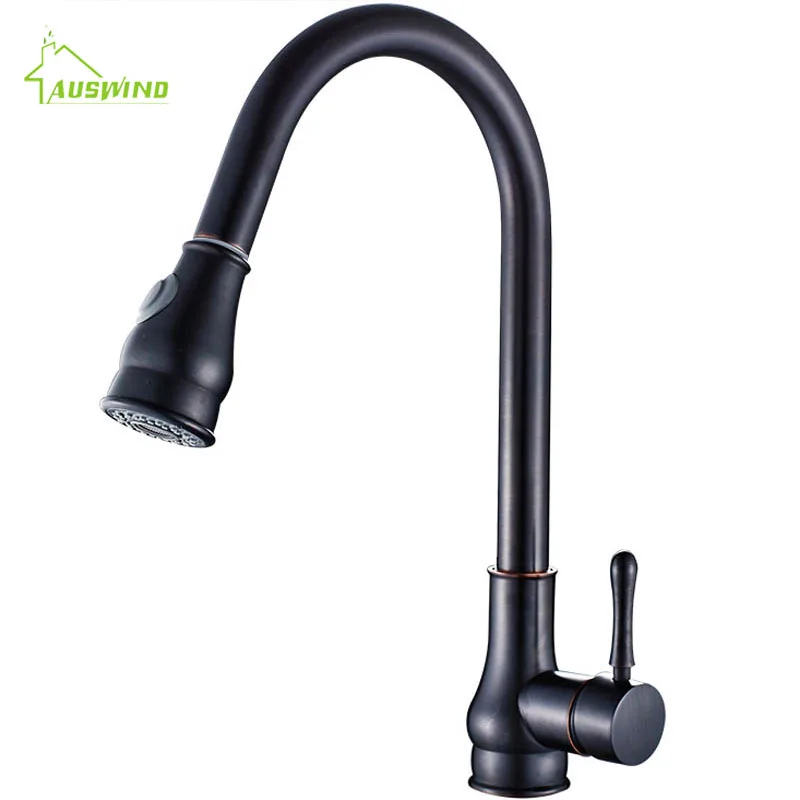 Crane Brass Kitchen Faucet Electroplate Black Silver Spray Basin Faucets Gold Single Handle Hole Pull Out Swivel Mixer Water Tap
Crane Brass Kitchen Faucet Electroplate Black Silver Spray Basin Faucets Gold Single Handle Hole Pull Out Swivel Mixer Water Tap