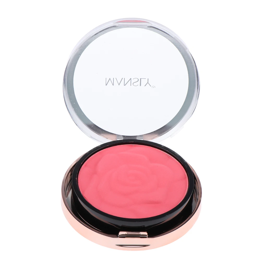 Matte Smooth Contouring Blush Face Blusher Powder Palette with Brush Mirror Beauty Cosmetics Matte Smooth Contouring Blush Face Blusher Powder Palette with Brush Mirror Beauty Cosmetics