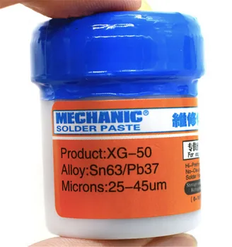 1Bottle High Quality Mechanic Soldering Solder Welding Paste Flux XG-50 SMD SMT Sn63/Pb37 Tools
1Bottle High Quality Mechanic Soldering Solder Welding Paste Flux XG-50 SMD SMT Sn63/Pb37 Tools