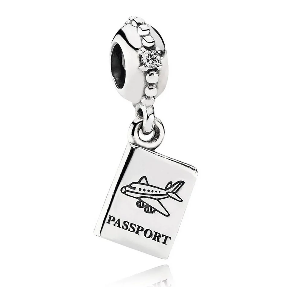 925 Sterling Silver DIY Jewelry Adventure Awaits Dangle Passport Charm fit Lady Bracelet Bangle Clear CZ
925 Sterling Silver DIY Jewelry Adventure Awaits Dangle Passport Charm fit Lady Bracelet Bangle Clear CZ