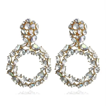 New ZARAS creative jewelry high-grade elegant crystal earrings round dimonds crystal earrings wedding party earrings for woman
New ZARAS creative jewelry high-grade elegant crystal earrings round dimonds crystal earrings wedding party earrings for woman