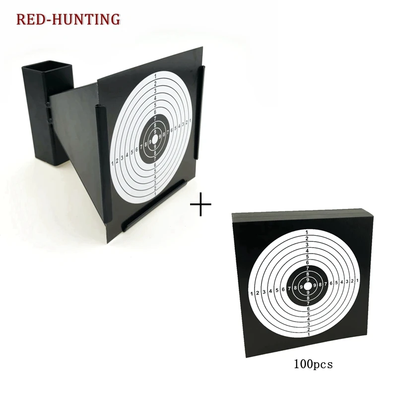 New 14cm Funnel Pellet Trap Replacement Targets Holder Airgun Air Rifle Shooting Paintball Accessory Steel Trap W/ 100PCS Paper
New 14cm Funnel Pellet Trap Replacement Targets Holder Airgun Air Rifle Shooting Paintball Accessory Steel Trap W/ 100PCS Paper