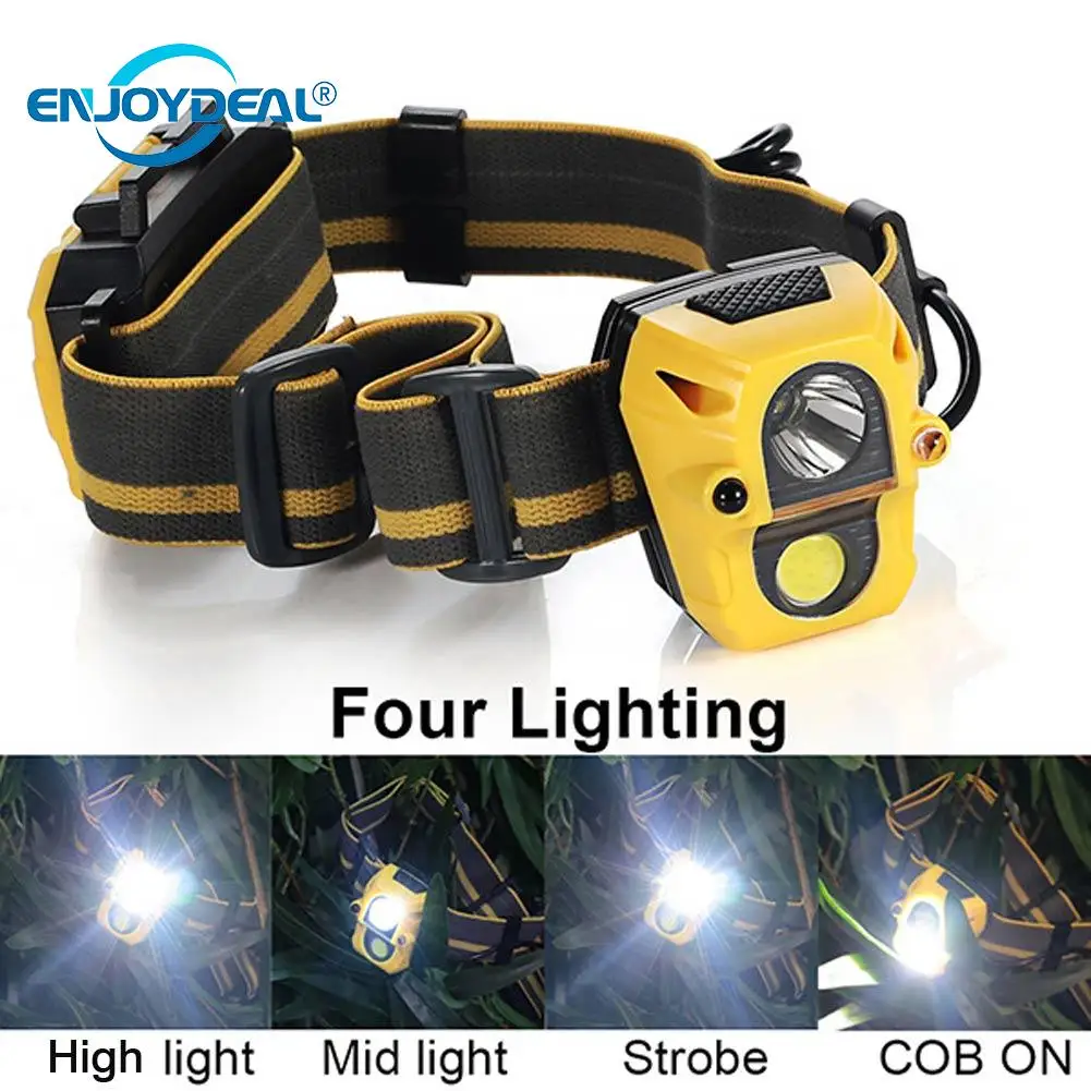 LED Headlight IR Sensor 2000 Lumens 5W COB+XPE Headlight use 3xAAA Battery for Camping Hunting Emergency Helmet Ligh
LED Headlight IR Sensor 2000 Lumens 5W COB+XPE Headlight use 3xAAA Battery for Camping Hunting Emergency Helmet Ligh