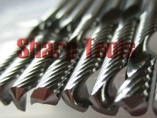 Super Solid Carbide Endmill Cutting Wood MDF PVC Acryl, CNC Router Bits Woodworking Milling Cutter