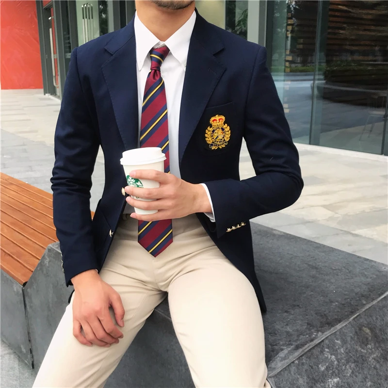 2019 Men's clothing fashion British High-end quality suit jacket British Academy Gentlemen's Suit plus size costumes
2019 Men's clothing fashion British High-end quality suit jacket British Academy Gentlemen's Suit plus size costumes
