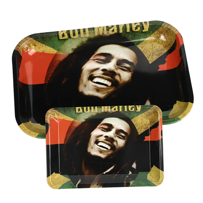 Reggae Bob Marley Pattern Printed Tinplate Metal Rolling Tray Tobacco Cigarette Holder Smoking Accessories
Reggae Bob Marley Pattern Printed Tinplate Metal Rolling Tray Tobacco Cigarette Holder Smoking Accessories
