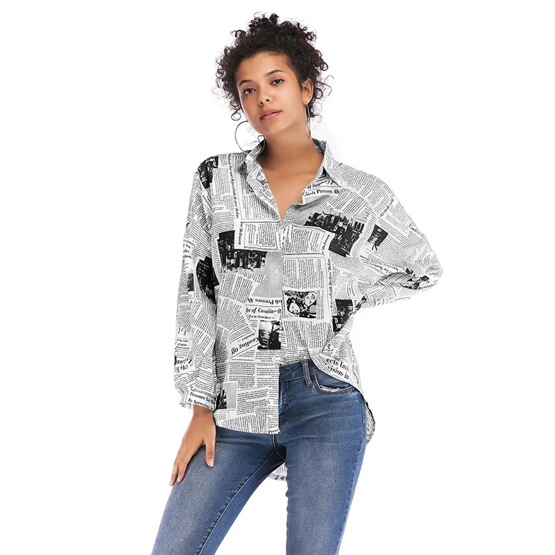 Stylish Women Blouses 2019 Summer Letters Print White Women's Shirt Tops and Blouses Streetwear Women Blouses Long Sleeve Large
Stylish Women Blouses 2019 Summer Letters Print White Women's Shirt Tops and Blouses Streetwear Women Blouses Long Sleeve Large