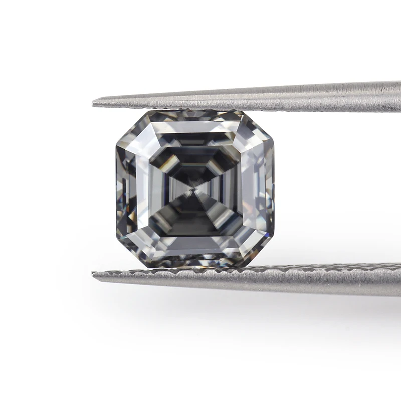 Grey Color 6.5*6.5mm Asscher Cut Moissanites Loose Gems Stones For Jewelry Making
Grey Color 6.5*6.5mm Asscher Cut Moissanites Loose Gems Stones For Jewelry Making