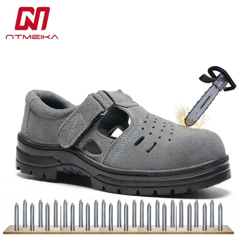 Plus Size 36-46 Men Work Safety Shoes Steel Toe Cow Suede Slip-on Safety Work Sandals Men Summer Breathable Work Shoes Men
Plus Size 36-46 Men Work Safety Shoes Steel Toe Cow Suede Slip-on Safety Work Sandals Men Summer Breathable Work Shoes Men