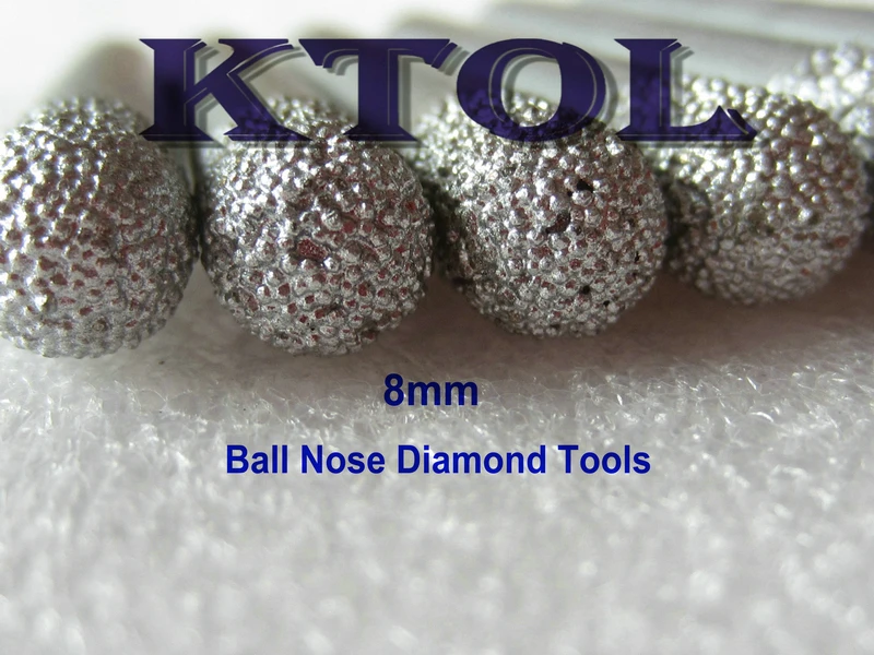 8MM Ball Nose Milling Cutter Diamond Router Bits for Stone 3D Carving Engraving Bits CNC Diamond Tools Brazing End Mill 5pcs
8MM Ball Nose Milling Cutter Diamond Router Bits for Stone 3D Carving Engraving Bits CNC Diamond Tools Brazing End Mill 5pcs