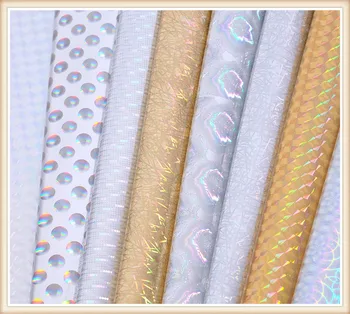laser faux PU leather material bright mirror Holographic leather fabric material suppliers
laser faux PU leather material bright mirror Holographic leather fabric material suppliers