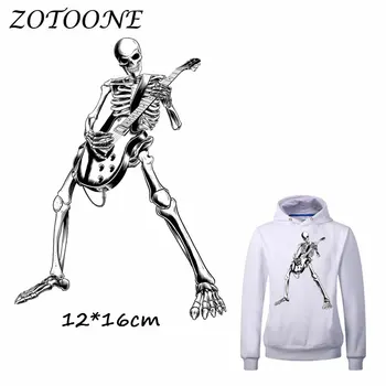 ZOTOONE Guitar Music Skull Patch for Clothes T Shirt Ironing on Patches Stickers DIY Heat Transfer Accessory Washable Appliques
ZOTOONE Guitar Music Skull Patch for Clothes T Shirt Ironing on Patches Stickers DIY Heat Transfer Accessory Washable Appliques