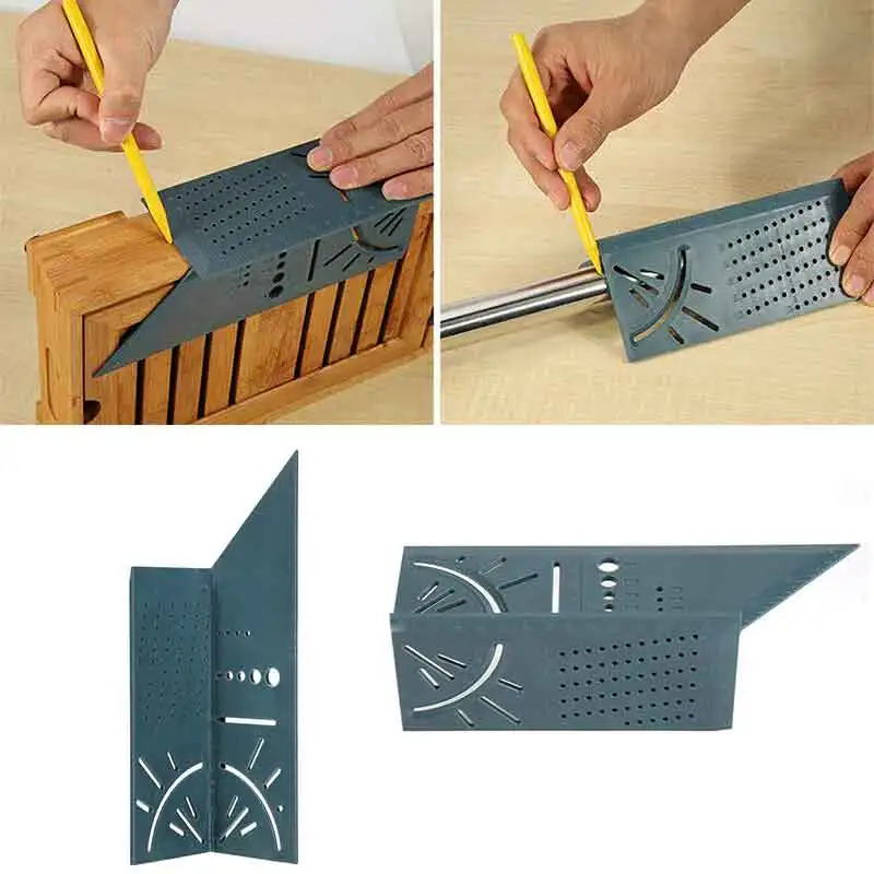Useful Arrival Woodworking Gauge Ruler 3D Mitre Angle Measuring Square Measure Tool 45 Degree and 90 Degree Angles Measure Ruler
Useful Arrival Woodworking Gauge Ruler 3D Mitre Angle Measuring Square Measure Tool 45 Degree and 90 Degree Angles Measure Ruler