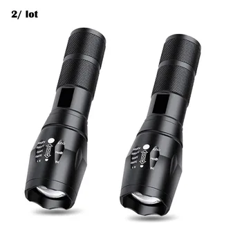 (2pcs/ lot) A100 Tactical LED Flashlight 5-Mode T6 1000lm White LED Lamp Torchlight Camping Zoomable Torch AAA 18650 Flashlight
(2pcs/ lot) A100 Tactical LED Flashlight 5-Mode T6 1000lm White LED Lamp Torchlight Camping Zoomable Torch AAA 18650 Flashlight