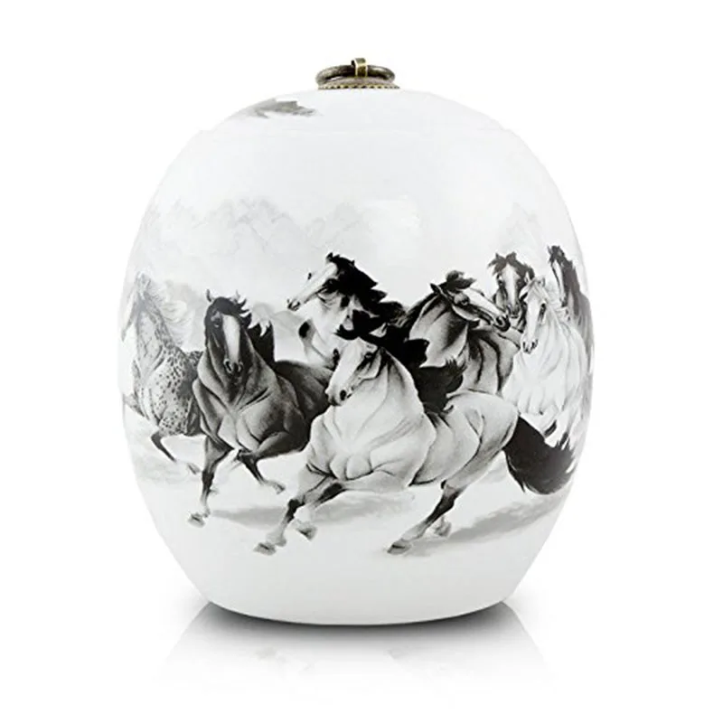 Large Pet Urn Keepsake Ashes 14x16cm Ceramic Cremation Urn for Human Ashes Adult Handup White 8 Horses Engraving Sold Separately
Large Pet Urn Keepsake Ashes 14x16cm Ceramic Cremation Urn for Human Ashes Adult Handup White 8 Horses Engraving Sold Separately