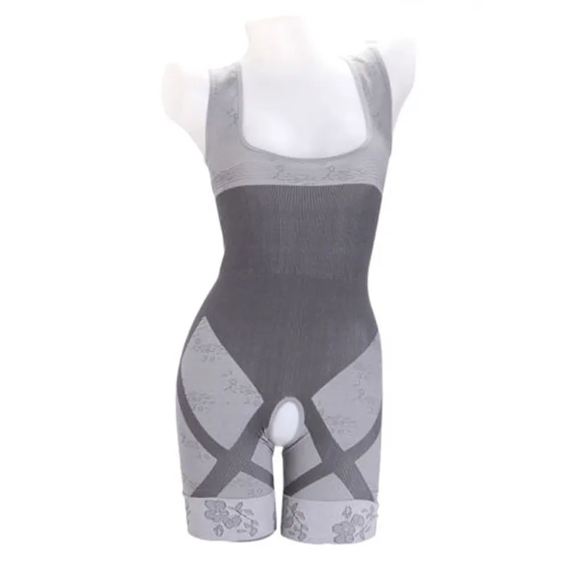 2019 NEW Women Slimming Bamboo Charcoal Thermal Body Shaper Full Body Control Bodysuit Sports Bras #3J07 (8)