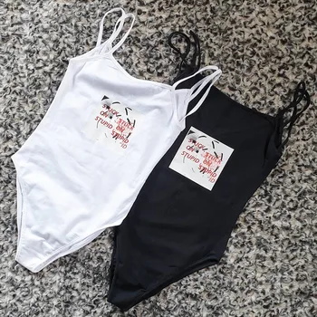 Black White Spaghetti Strap Bodysuits Casual One Piece Bodycon Rompers Summer Sexy Club Femme Jumpsuit Bathing Monokini
Black White Spaghetti Strap Bodysuits Casual One Piece Bodycon Rompers Summer Sexy Club Femme Jumpsuit Bathing Monokini