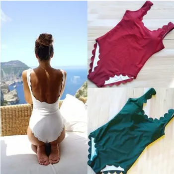 Beachwear One-piece Swimsuit Tops Bandage Bikini One-piece Swimsuit Sexy Solid Color Triangle Wave Swimsuit Thongs Swimsuits
Beachwear One-piece Swimsuit Tops Bandage Bikini One-piece Swimsuit Sexy Solid Color Triangle Wave Swimsuit Thongs Swimsuits