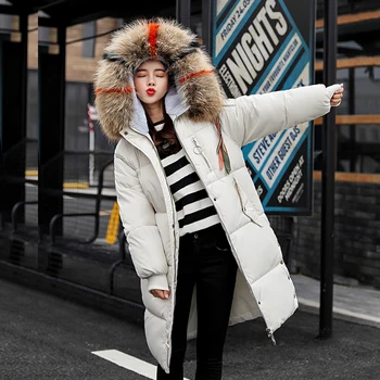 2018 Winter Jacket Women Windproof Thick Coat Jacket Fur Collar Hooded Coat Parkas Womans Luxury Fur Collar Warm Jacket Coat New
2018 Winter Jacket Women Windproof Thick Coat Jacket Fur Collar Hooded Coat Parkas Womans Luxury Fur Collar Warm Jacket Coat New