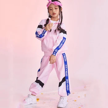 Children'S Girls Jazz Costume Street Dance Hip Hop Dance Performances Wear Costume Stage Outfit Kids Tide Autumn Suit DL3282
Children'S Girls Jazz Costume Street Dance Hip Hop Dance Performances Wear Costume Stage Outfit Kids Tide Autumn Suit DL3282