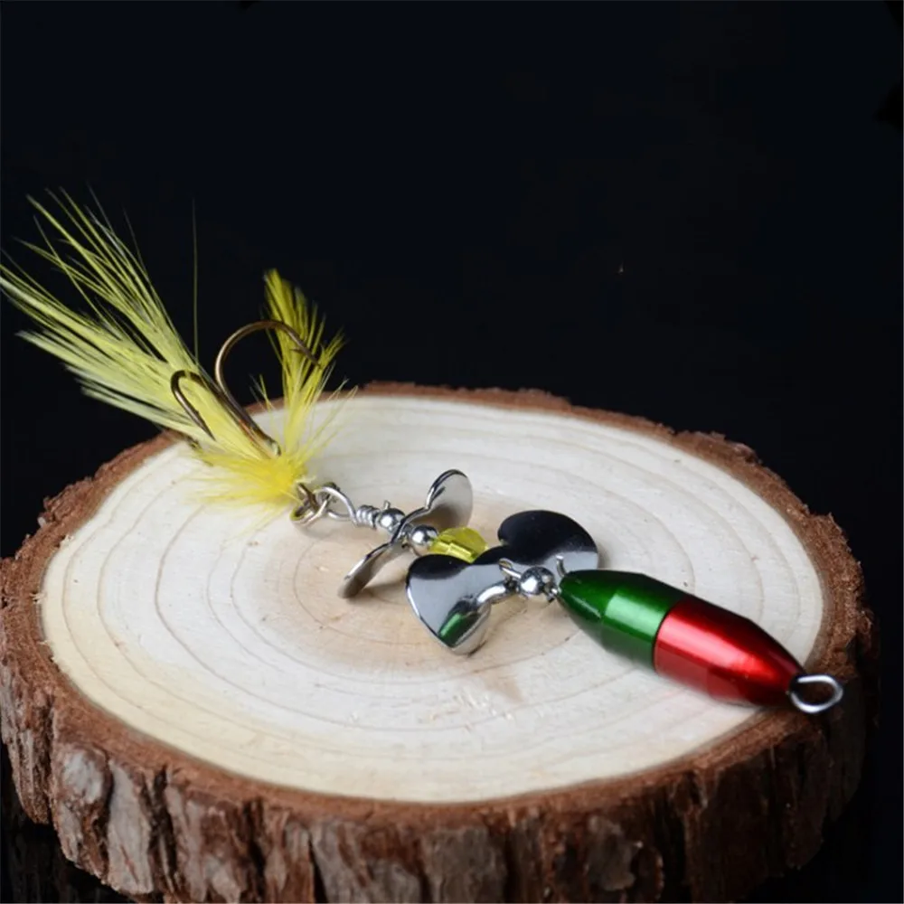 1Pcs Metal Spinner Bait 10g 7cm Spoon Lures Rotating Sequins Fishing Lure Bass Hard Bait With Feather High Quality Tackle
1Pcs Metal Spinner Bait 10g 7cm Spoon Lures Rotating Sequins Fishing Lure Bass Hard Bait With Feather High Quality Tackle