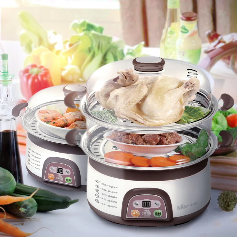 Bear DZG-3122 Multifunction Home Electric Steamer Stainless Steel Steamer Electric Steamer Reservation High Capacity Cooker
Bear DZG-3122 Multifunction Home Electric Steamer Stainless Steel Steamer Electric Steamer Reservation High Capacity Cooker