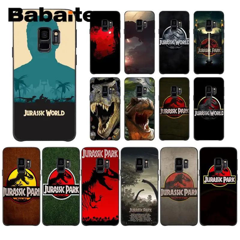 

Babaite Jurassic Park 1993 Movie Black Soft Shell Phone Cover For Samsung GALAXY Note8 Note3 Note4 Note5 Note7 Note2 Note9