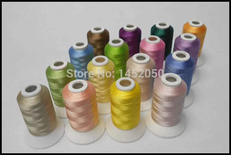 

Computer Machine Embroidery Thread Filament Polyester 500m*16 Spring Series Colors,120d/2 Mini Spool,Vivid Colors High Strength