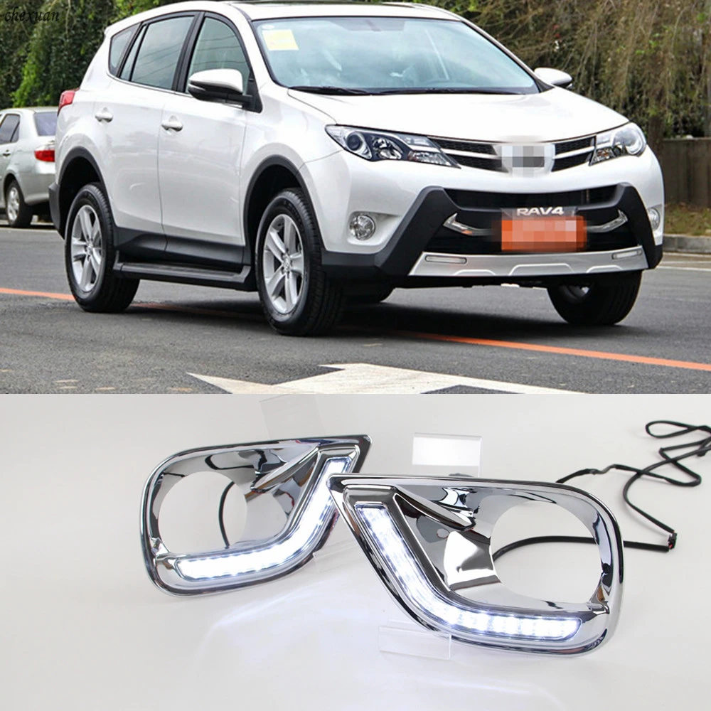 CSCSNL 1 Set LED DRL Daytime Running Lights Daylight Waterproof Signal Lamp For Toyota RAV4 2013 2014 2015
CSCSNL 1 Set LED DRL Daytime Running Lights Daylight Waterproof Signal Lamp For Toyota RAV4 2013 2014 2015