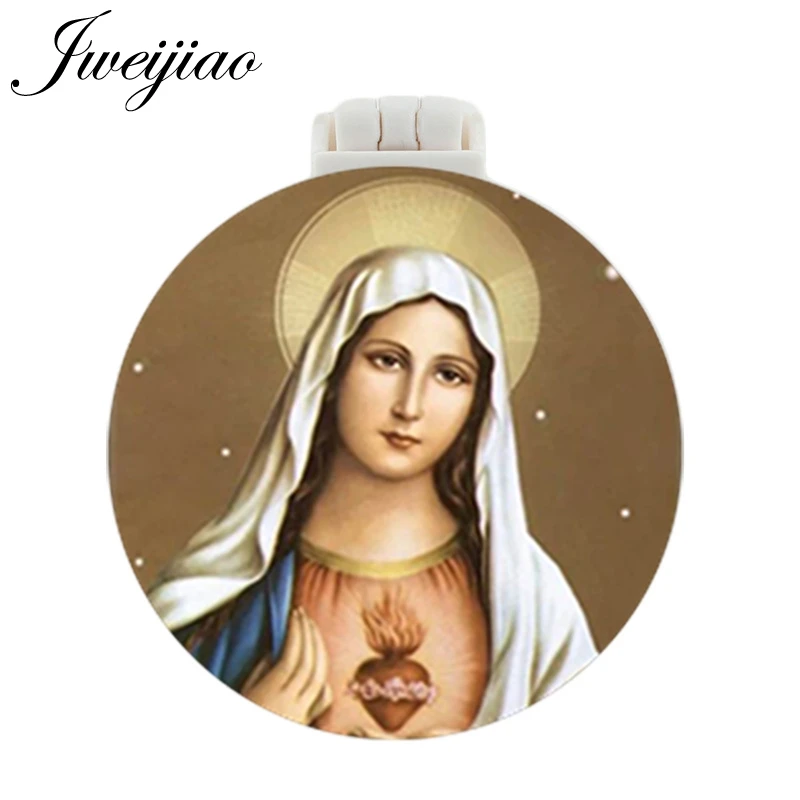JWEIJIAO Virgin Mary Our Lady of Guadalupe goddess Pocket Mirror With Massage Comb Makeup Travel Purse Mirrors gift for women 
JWEIJIAO Virgin Mary Our Lady of Guadalupe goddess Pocket Mirror With Massage Comb Makeup Travel Purse Mirrors gift for women