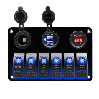 Boat Car Switch Panel Dual USB Car Charger 3.1A Rocker Switch Panel Car Marine Led Cigarette Lighter Socket
Boat Car Switch Panel Dual USB Car Charger 3.1A Rocker Switch Panel Car Marine Led Cigarette Lighter Socket