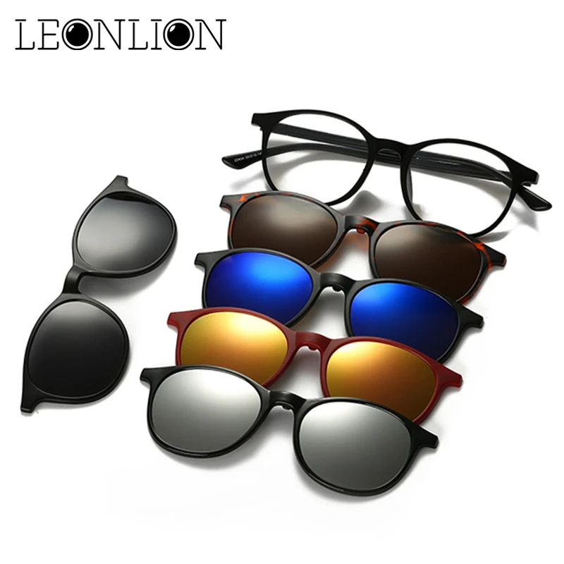 LeonLion 5piece Clips Force Sunglasses Men Women Luxury Top Brand Designer Sun Glasses Women Polarized Retro Eyewear
LeonLion 5piece Clips Force Sunglasses Men Women Luxury Top Brand Designer Sun Glasses Women Polarized Retro Eyewear