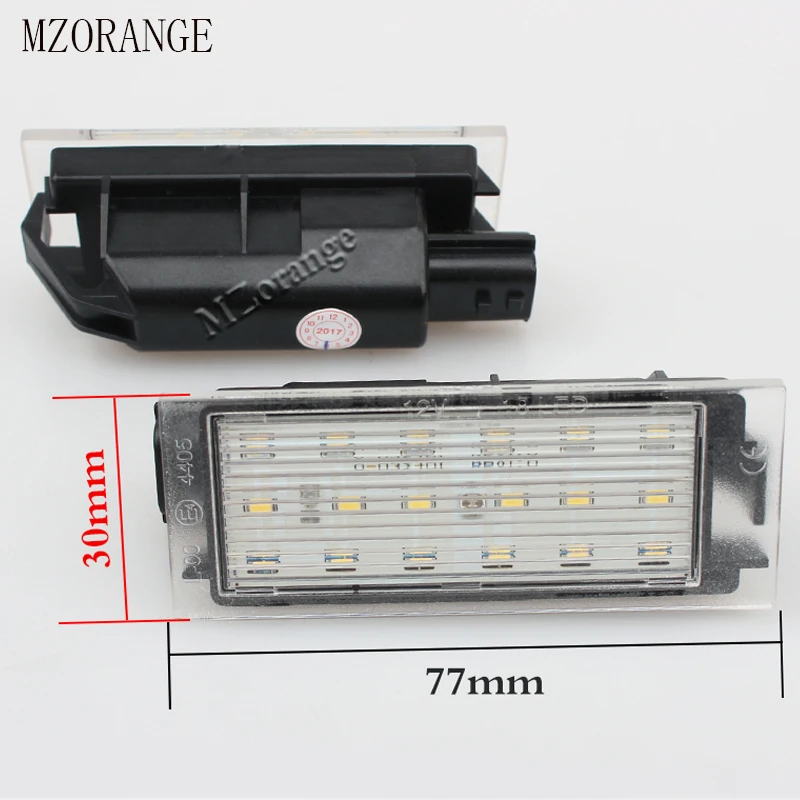 MZORANGE 12V SMD 18LED License Plate Light Renault/Twingo/Clio/Megane/Lagane Error Free One Pair LH & RH
MZORANGE 12V SMD 18LED License Plate Light Renault/Twingo/Clio/Megane/Lagane Error Free One Pair LH & RH