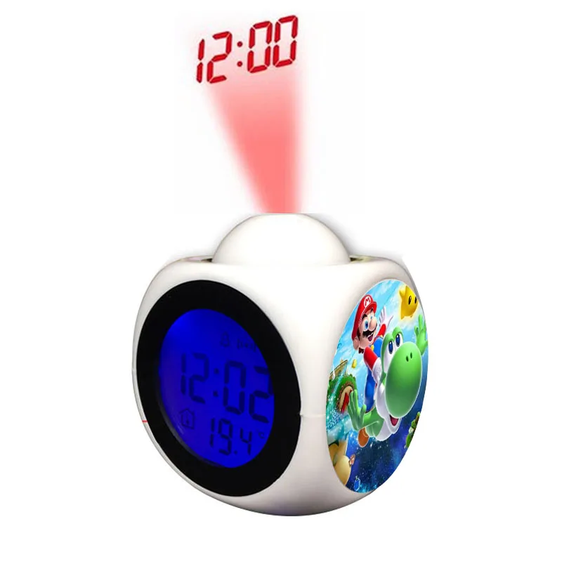 Digital Alarm Clocks Luminous Super Mario Projection Alarm Clock reloj despertador Backlight Watch Time Talking Digital Clocks
Digital Alarm Clocks Luminous Super Mario Projection Alarm Clock reloj despertador Backlight Watch Time Talking Digital Clocks