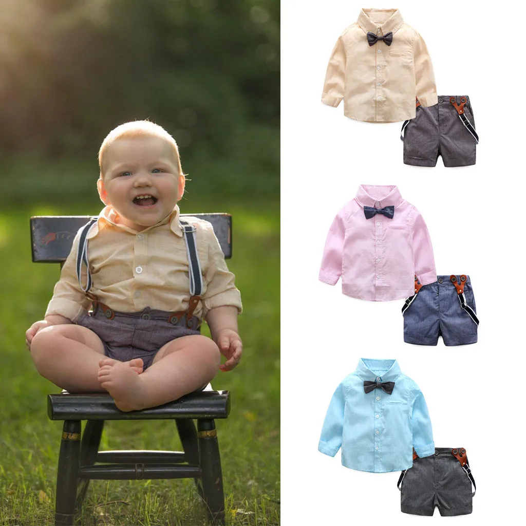 Infant Baby Boy clothes Gentleman Suit Bow Tie Shirt Suspenders Shorts Pants Outfit Set carters baby boy erkek bebek giyim
Infant Baby Boy clothes Gentleman Suit Bow Tie Shirt Suspenders Shorts Pants Outfit Set carters baby boy erkek bebek giyim