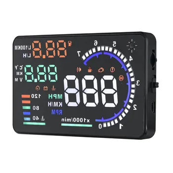 A8 5.5'' OBD II Car HUD Head Up Display Auto Windshied Reflective Screen Speed Display Multi-function Vehicle-Mounted
A8 5.5'' OBD II Car HUD Head Up Display Auto Windshied Reflective Screen Speed Display Multi-function Vehicle-Mounted