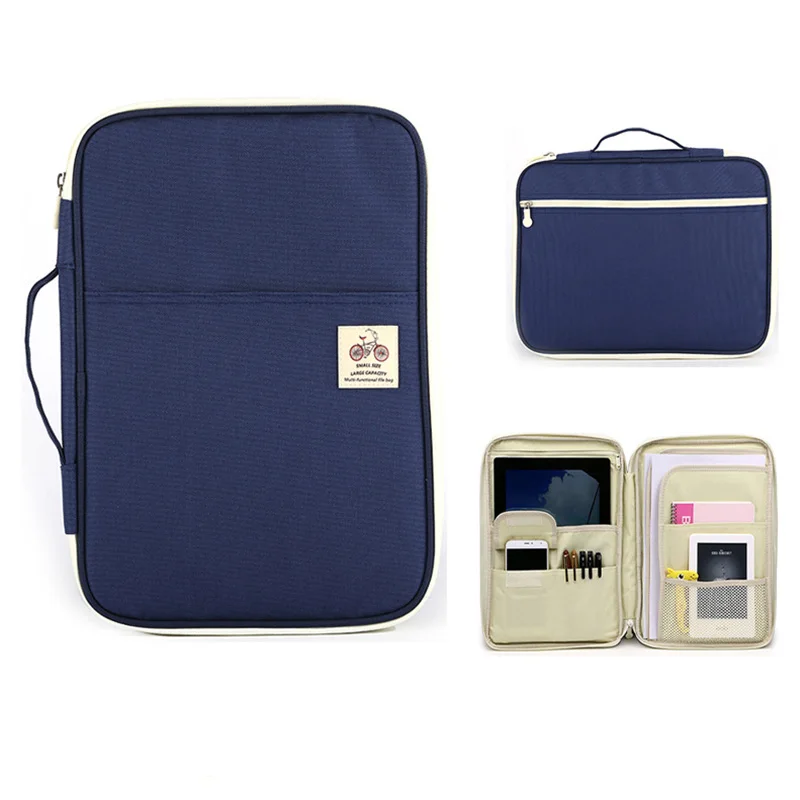 Multi-functional A4 Document Bags Filing Products Portable Waterproof Oxford Cloth Storage Bag for Notebooks Pens Computer
Multi-functional A4 Document Bags Filing Products Portable Waterproof Oxford Cloth Storage Bag for Notebooks Pens Computer