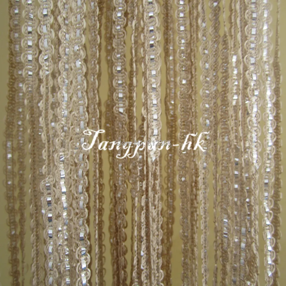 Tangpan 100cmX195cm Sparkling Ribbon Decor Fringe String Door Curtain Window Screen Panel Bath Room Divider-Champagne
Tangpan 100cmX195cm Sparkling Ribbon Decor Fringe String Door Curtain Window Screen Panel Bath Room Divider-Champagne