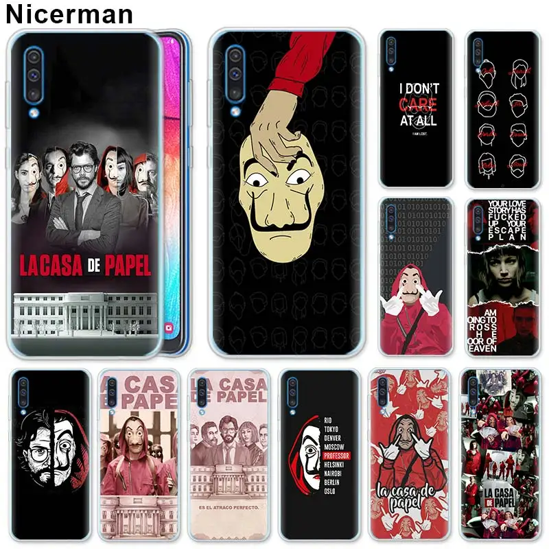 Soft TPU Case for Samsung Galaxy A50 A70 A40 A20e A10 A30 A80 A6 A8 Plus A7 A9 Cover Movie La Casa De Papel Silicone Case
Soft TPU Case for Samsung Galaxy A50 A70 A40 A20e A10 A30 A80 A6 A8 Plus A7 A9 Cover Movie La Casa De Papel Silicone Case